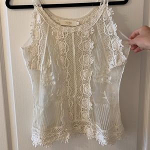 New Candela by Free People Embroidered Top